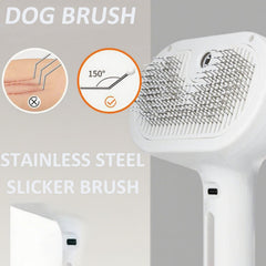 ReNu Dog Brush ergonomic handheld design for easy grooming