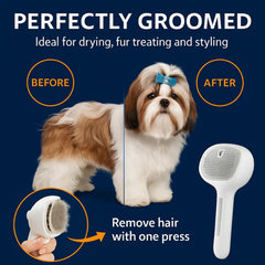 ReNu FreshFur dog brush side view, compact lightweight design