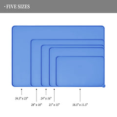 Reopet pet feeding mat showing anti-slip design stabilizing bowls.