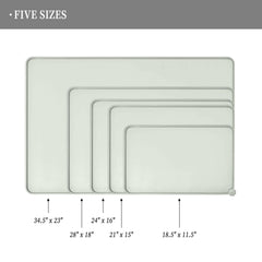 Reopet pet feeding mat anti-slip design stabilizes bowls to reduce mess.