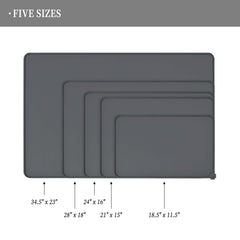 Reopet pet feeding mat high raised edges contain spills during meals