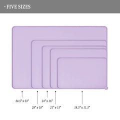 Reopet high-raised edges line the mat to contain spills and protect floors