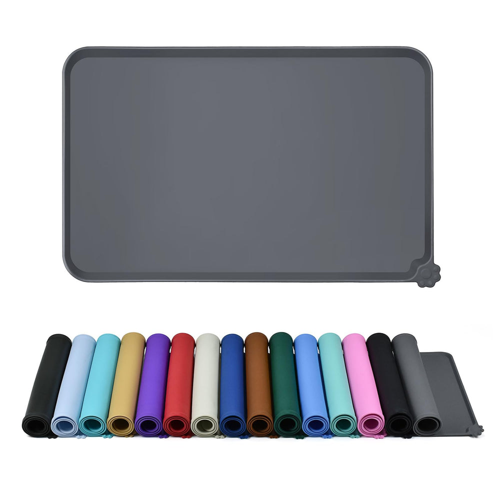 Reopet waterproof pet feeding mat anti-slip keeps bowls steady and floors clean