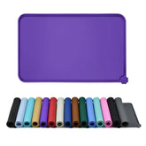 Reopet waterproof pet feeding mat flat view protects floors during spills.