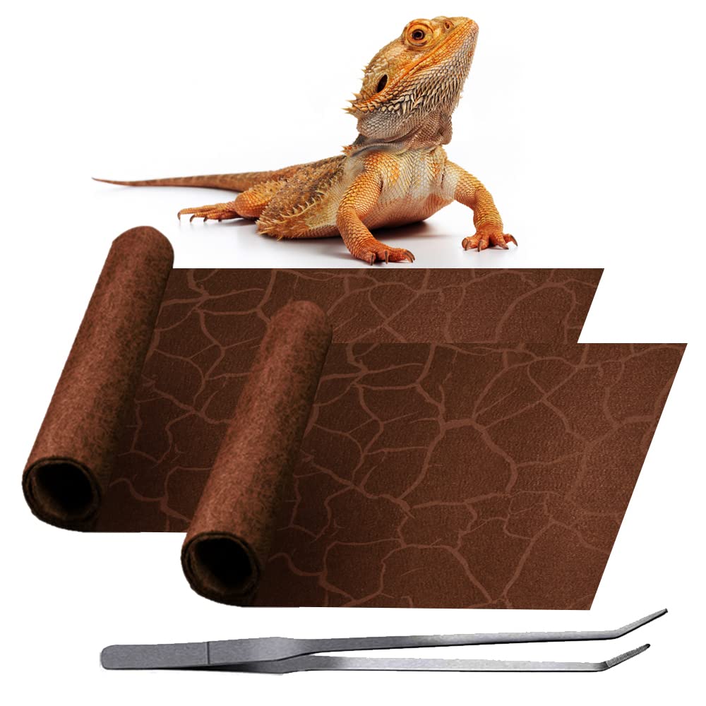 REP BUDDY desert brown reptile carpet provides soft lining for terrariums.