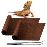 REP BUDDY desert brown reptile carpet provides soft lining for terrariums.