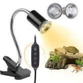 REPTI HOME Turtle Basking Light front view showing even heat coverage for reptiles