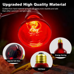 REPTI MATE red infrared bulb in brooders provides clear glow for chick comfort