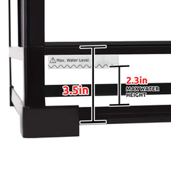 REPTI ZOO 50 gallon terrarium double hinge doors enable easy feeding