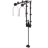 REPTI ZOO dual lamp stand top view shows secure terrarium mount