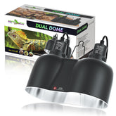 REPTI ZOO dual reptile light fixture provides flexible heat and UVB setup for diverse terrarium needs