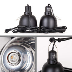 REPTI ZOO glass terrarium lighting assembly enhances UVB coverage.