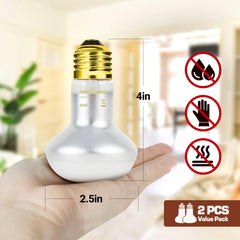 REPTI ZOO heat-lamp glass-aluminum reflectivity boosts heat for thriving reptiles