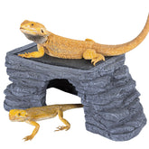 REPTI ZOO Bearded Dragon Basking Platform top view shows spacious design for UVB exposure.