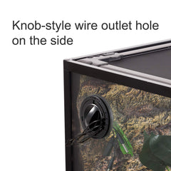 REPTI ZOO raised-bottom-frame supports substrate heater for versatile terrarium setups