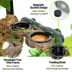 REPTI ZOO reptile water bowl keeps drinks accessible and tidy