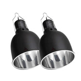 REPTI ZOO two-pack deep dome lamp cap provides balanced basking light.
