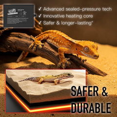 ReptiKing heat pad thermostat-ready feature enables precise temperature control