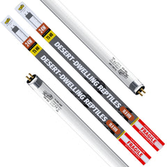 ReptiKing T5 24W UVB 10.0 tube in desert terrarium supports healthy basking.