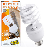ReptiKing UVB light 10-0 over a desert reptile enclosure supports activity and calcium metabolism