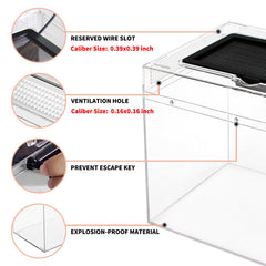 Reptile Growth Mini Terrarium top vent emphasizes airflow for healthier housing
