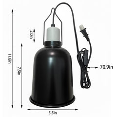 Reptilux 5.5-inch dome interior reflection boosts UVA/UVB exposure.