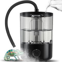 REPTITRIP 1-gallon reservoir shows leak-proof design for mess-free setup.