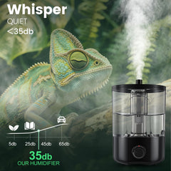 REPTITRIP adjustable-dial control enables precise humidity tuning for bearded dragons.