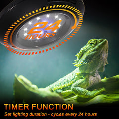 REPTITRIP LED UVB light features UVA/UVB beads delivering stable reptile lighting.