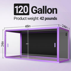 REPTI ZOO 120 gallon top view showing interior space