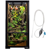 REPTIZOO 15 Gal full-glass terrarium front view for clear pet visibility and observation