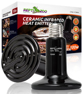 REPTI ZOO emisor de calor cerámico 100W para terrario, calor constante sin emitir luz
