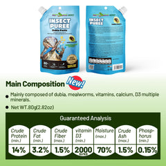 REPTIZOO FRIENDLY dubia-mealworms mix feeding option supports varied reptile diets.