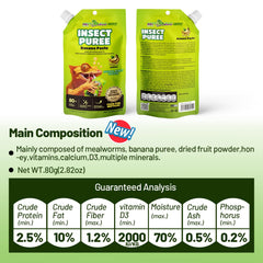REPTIZOO FRIENDLY gecko feeding paste serving image demonstrates easy portioning.