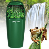 REPTIZOO reptile waterfall drinking fountain shows continuous hydration in terrarium