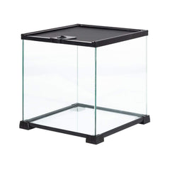 REPTI ZOO small glass tank top opening enables easy feeding and close observation.