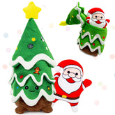 REQIHO arbol navidad crujiente, estimula juego y exploración en perros