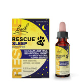 RESCUE Pet Sleep Dropper bottle closeup for calming bedtime support