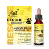 RESCUE Gotas para mascotas Frasco: calma emocional diaria para perros y gatos.