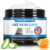 ResQ Organics cat paw balm jar shows soothing ointment for dry skin relief