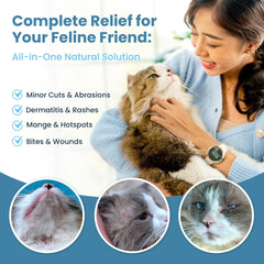 ResQ Organics Vitamin E rich ointment visible on paw skin