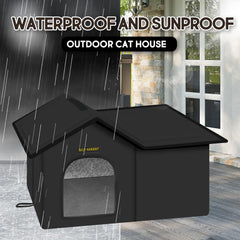 Rest-Eazzzy cat house insulation interior view—built-in warmth retention