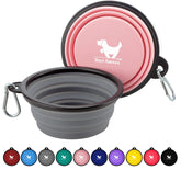 Rest-Eazzzy collapsible dog bowl folded for compact travel.