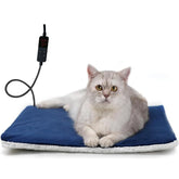 Rest-Eazzzy pet heating pad indoor-use provides cozy warmth for cats and dogs.