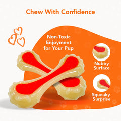 ReThink Pet chew-action dog bite showcasing durability for active puppies.