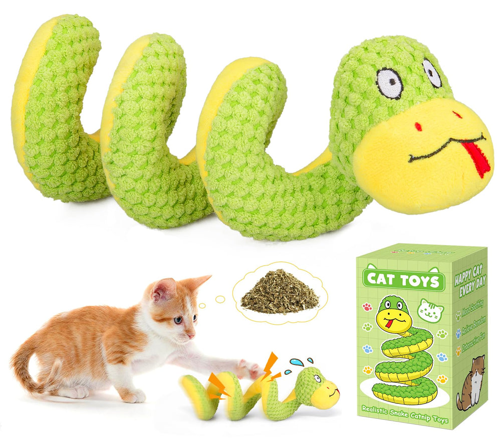 Retro Shaw crinkle snake toy front view invites active play and hunting-like engagement