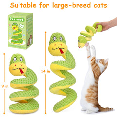 Retro Shaw crinkle snake toy side view promotes interactive play and chase instincts