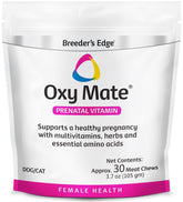Revival Breeder's Edge Oxy Mate bottle supports prenatal care for dogs and cats.