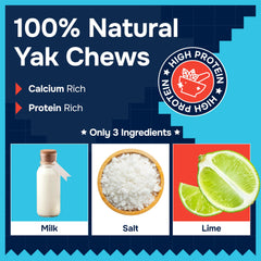 REXIPETS Himalayan yak chew for aggressive chewers resists heavy bites.