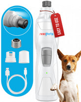 REXIPETS nail grinder LED light improves visibility during trimming